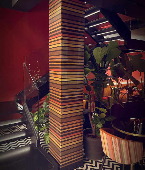 Arredo per il ristorante <strong>Vulcano</strong> a Roma