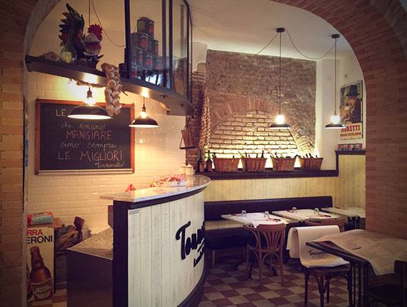 Progettazione arredamento ristorante Tonnarello